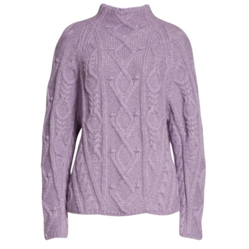 NWT Vince. Aran Mock Neck Sweater - Picture 6 of 10